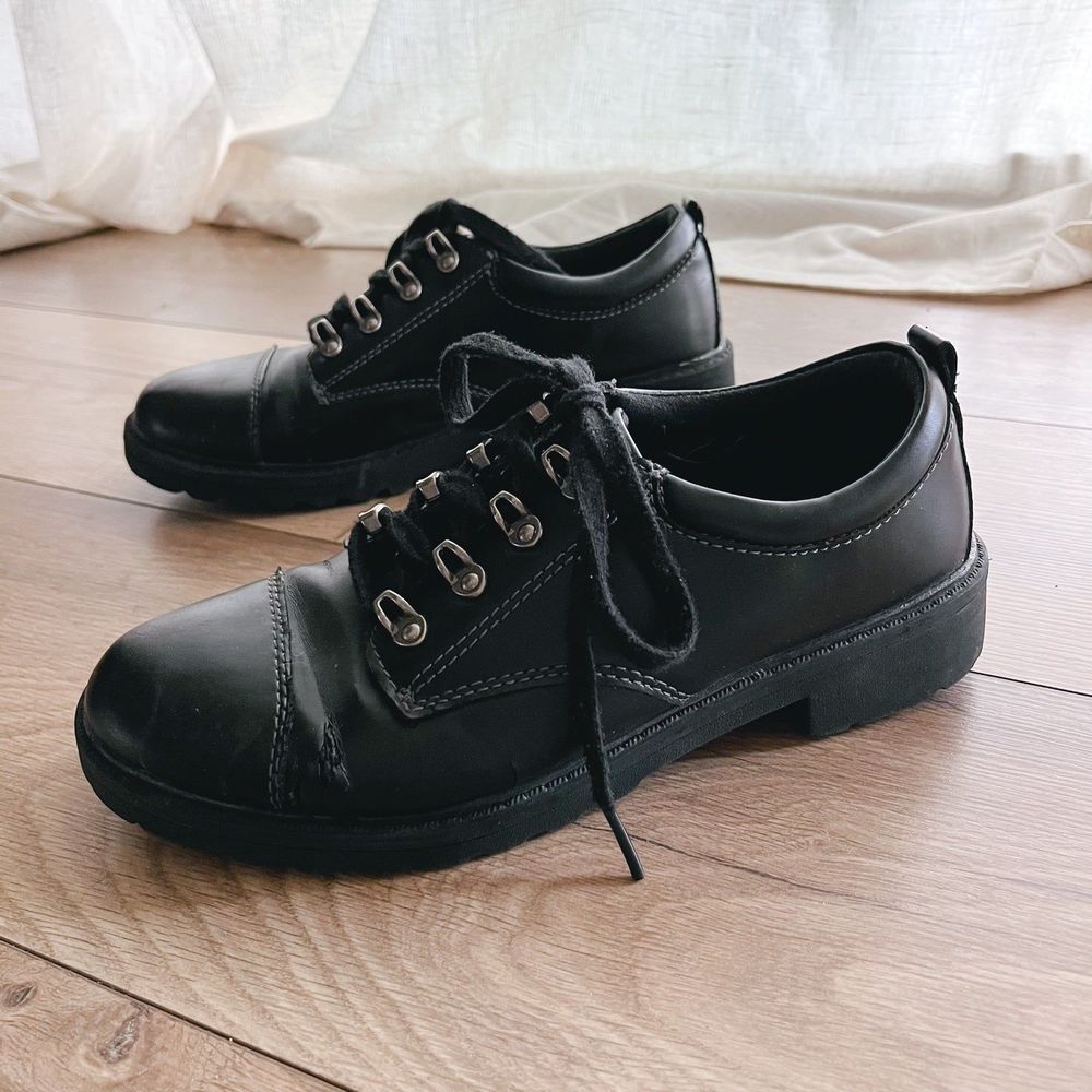 Black Bongo Y2K Oxford Shoes